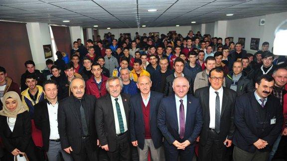 Şehrin Yöneticileri Mesleki ve Teknik Anadolu Lisesi Öğrencileriyle Buluştu.