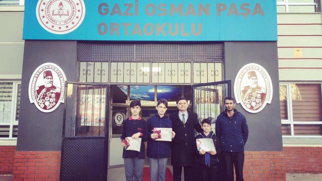 Gazi Osman Paşa Ortaokulu Karate Takımı Yarı Finalde