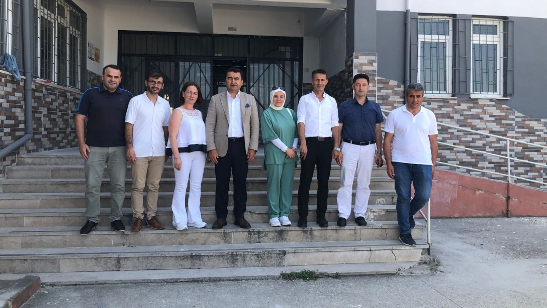 İlçe Milli Eğitim Müdürü Sn. Mustafa SAKARYA ve Şube Müdürü Halil DAL Çok Programlı Anadolu Lisesini Ziyaret Etti. 