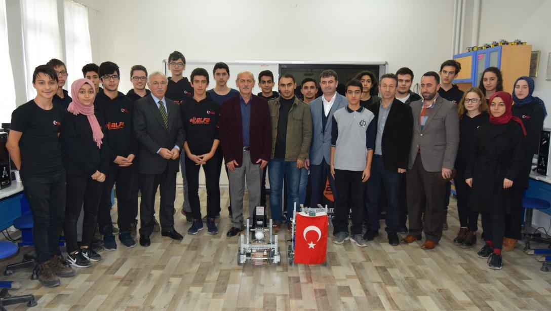 15 Temmuz Şehitler Anadolu Lisesi Robotik Takımına Tebrik Ziyareti