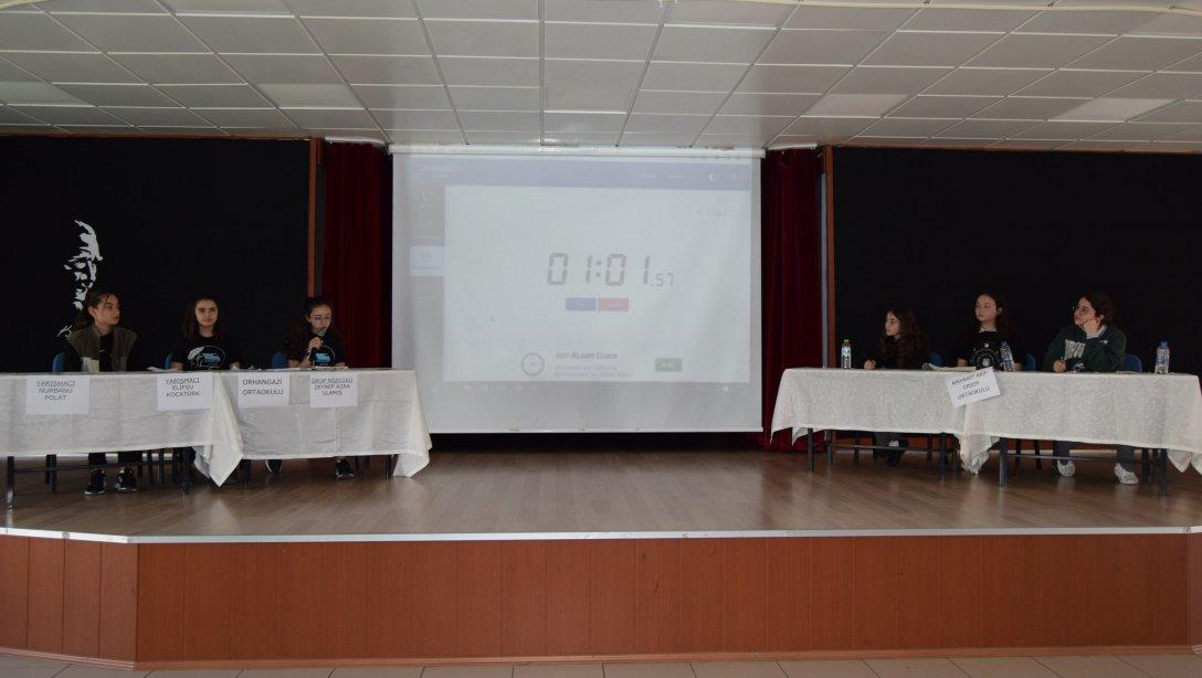 Ortaokullar Arası Münazara Turnuvası Başladı.