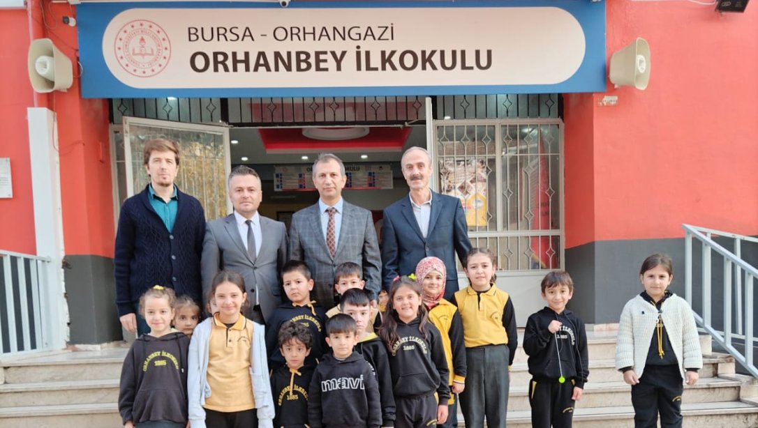 İlçe Milli Eğitim Müdürümüz Sn. Erol Şanlıtürk Orhanbey İlkokulunu Ziyaret Etti.