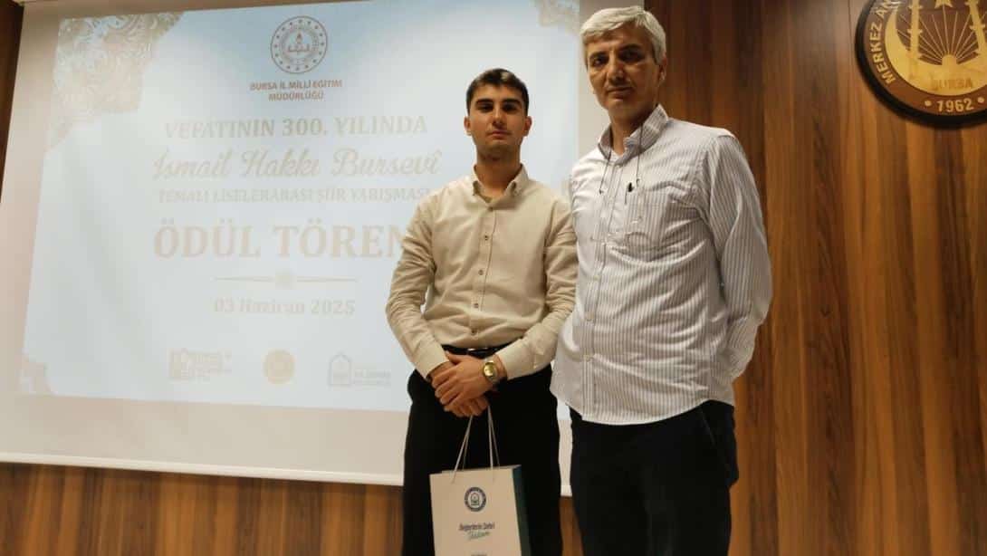 Hakkı Bursevi Şiir Yarışması Birincisi Belli Oldu